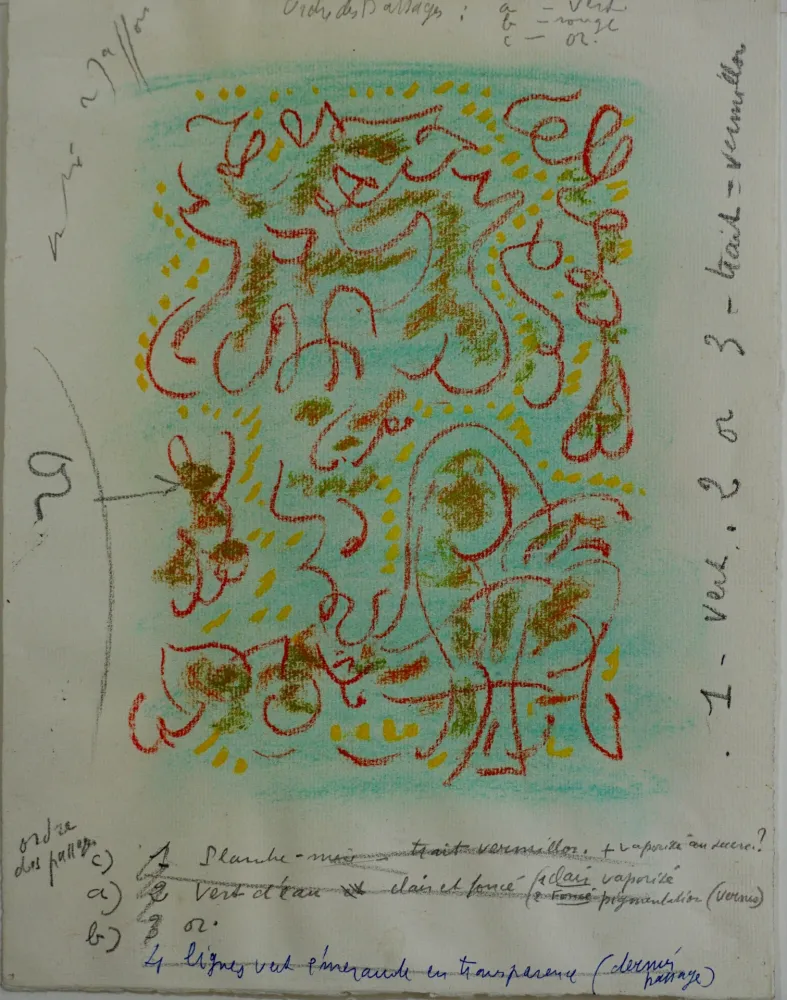 モノタイプ Masson - Etude pour Erophages