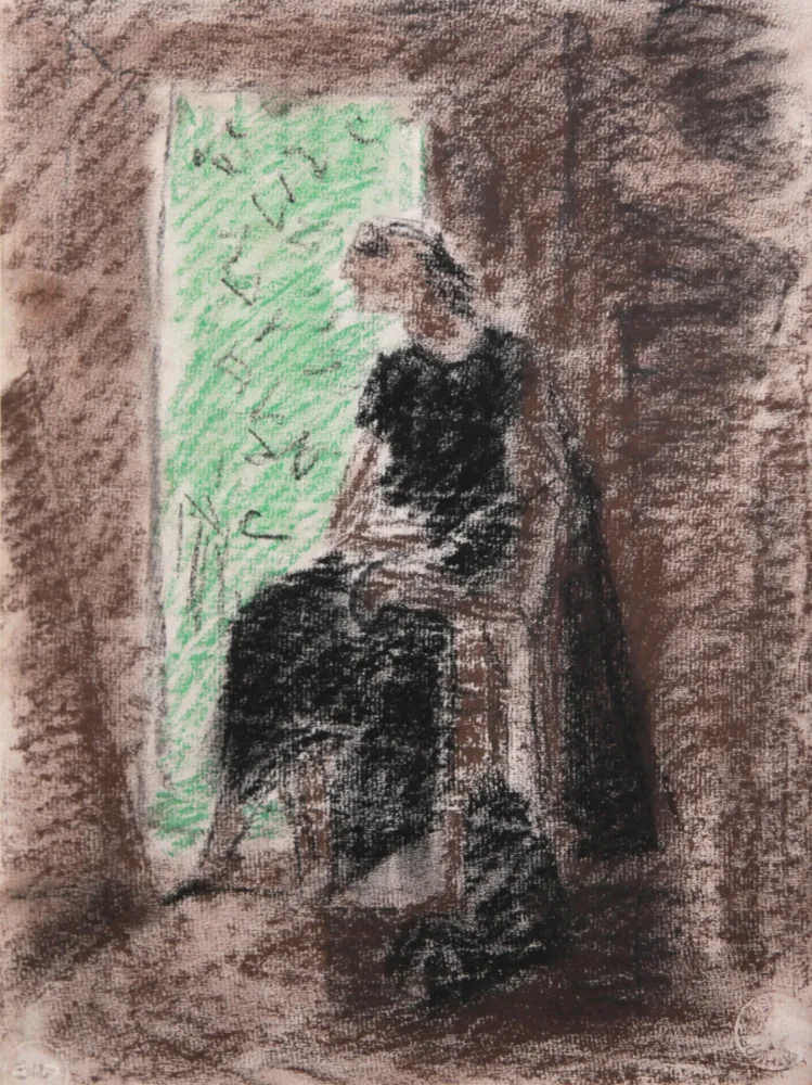 技術的なありません Masson - Femme devant la porte