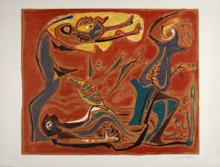 リトグラフ Masson - Figures, vers 1960 - Hand-signed