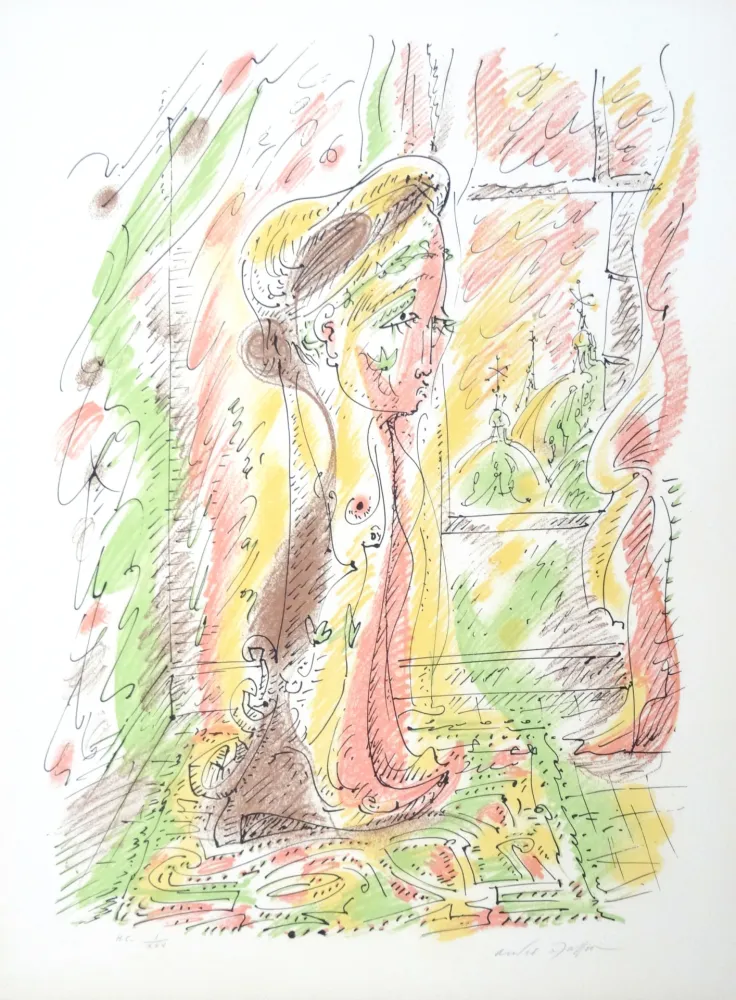 リトグラフ Masson - Intérieur vénitien