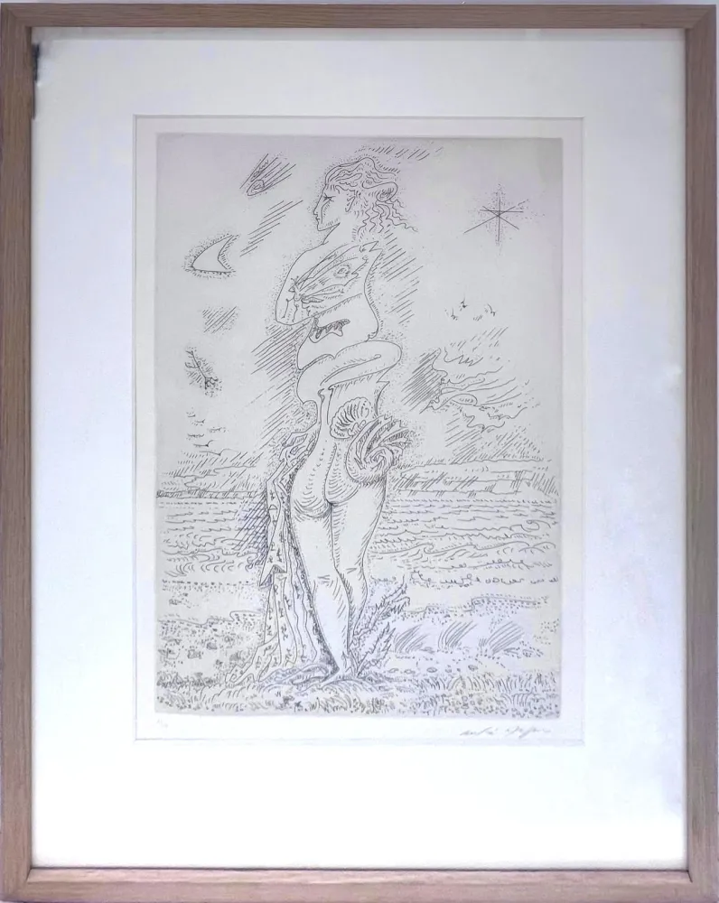 エッチング Masson - La jeunesse d'Isis 