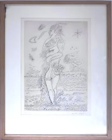 エッチング Masson - La jeunesse d'Isis 