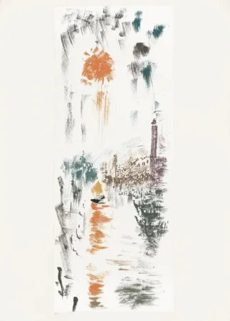 リトグラフ Masson - Le Bassin de St Marc (Voyage à Venise)