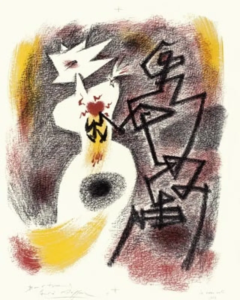リトグラフ Masson - Le Coeur volé