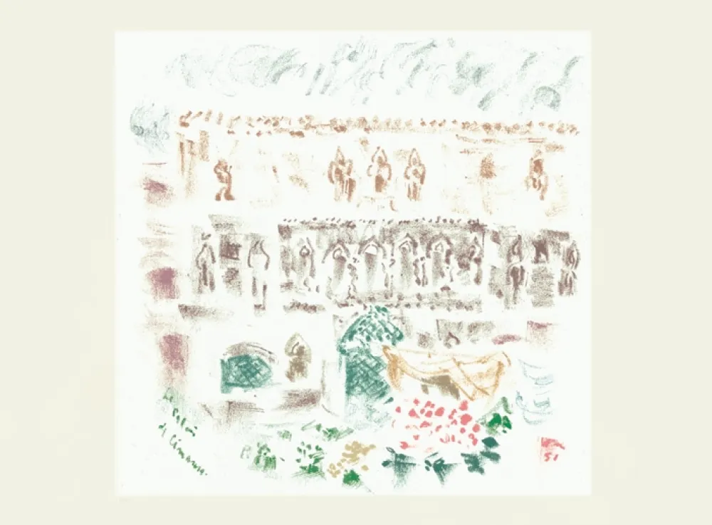 リトグラフ Masson - Le Palais de Cimarosa (Voyage à Venise)