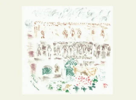 リトグラフ Masson - Le Palais de Cimarosa (Voyage à Venise)