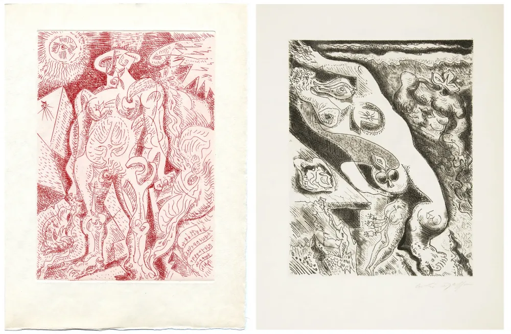 挿絵入り本 Masson - LE SEPTIÈME CHANT. 4 gravures originales (1974)