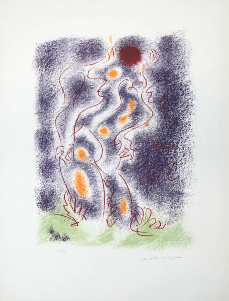 リトグラフ Masson - Les amoureux