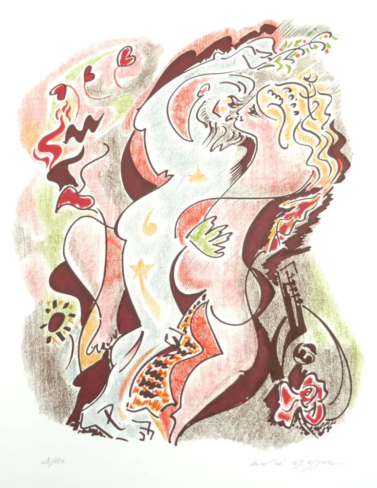 リトグラフ Masson - Les sonnets de Louise Labé 1