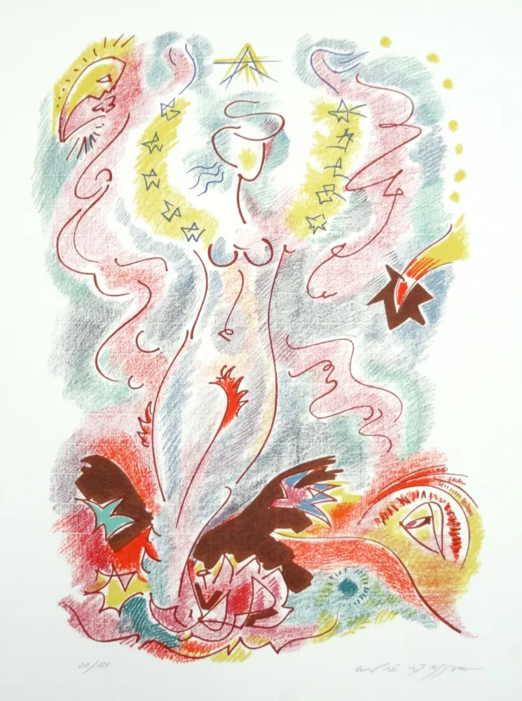 リトグラフ Masson - Les sonnets de Louise Labé 5