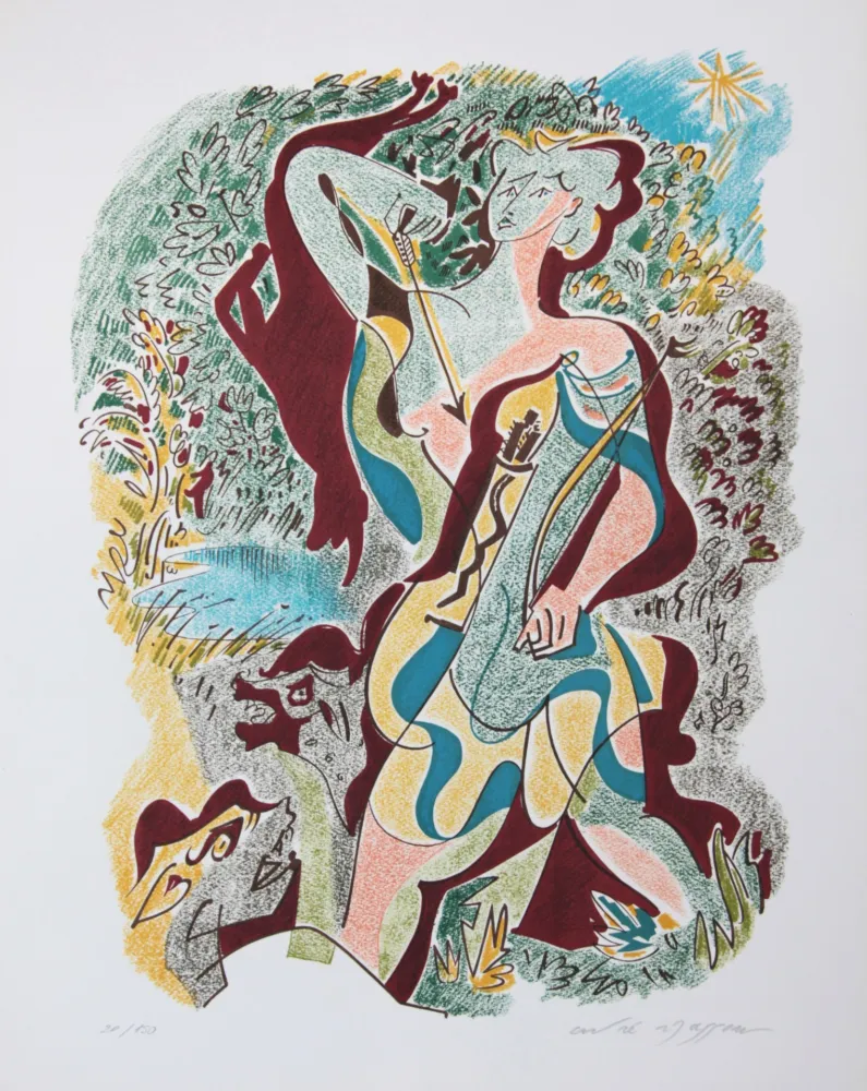 リトグラフ Masson - Les sonnets de Louise Labé 7