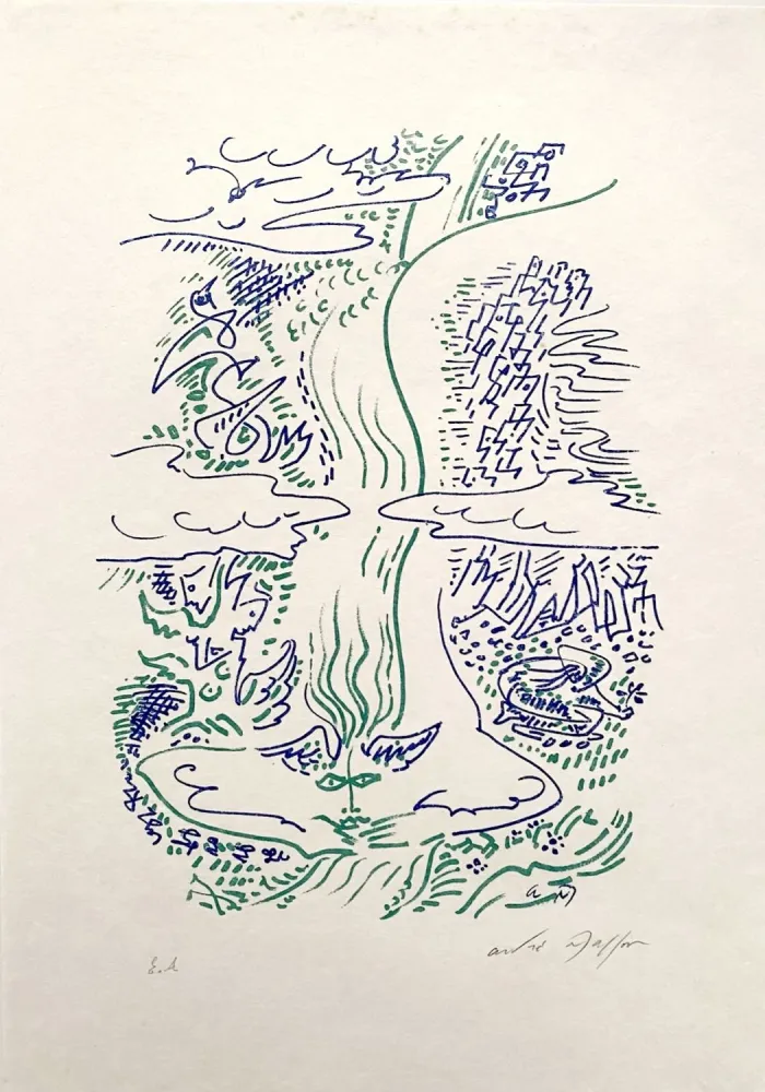 リトグラフ Masson - Maria tu sais