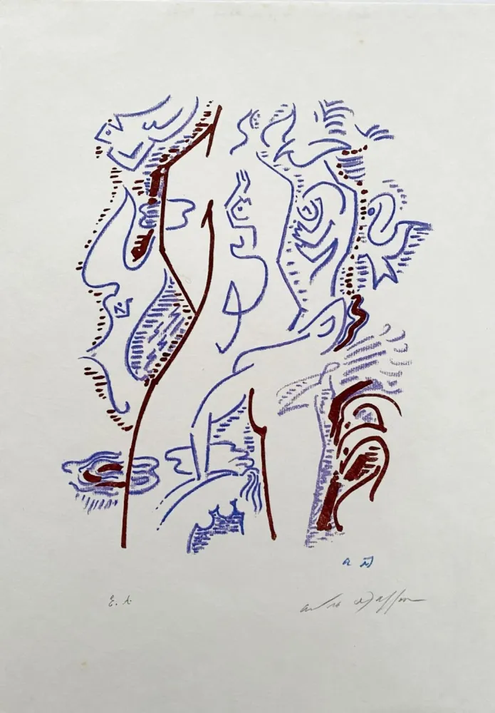 リトグラフ Masson - Maria tu sais