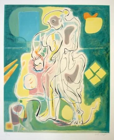 リトグラフ Masson - Maternité