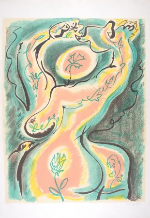 リトグラフ Masson - Métamorphose de la femme