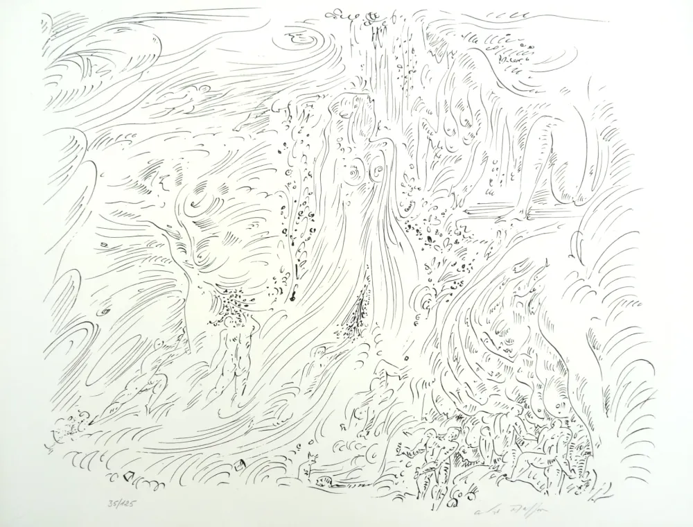 リトグラフ Masson - Naïades