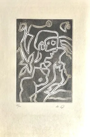 エッチングと　アクチアント Masson - Ô mésange, ô peut-être