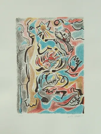 リトグラフ Masson - Omaggio a Michelangelo