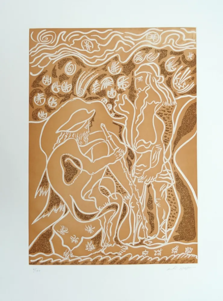 エッチング Masson - Reconnaissance par le porcher