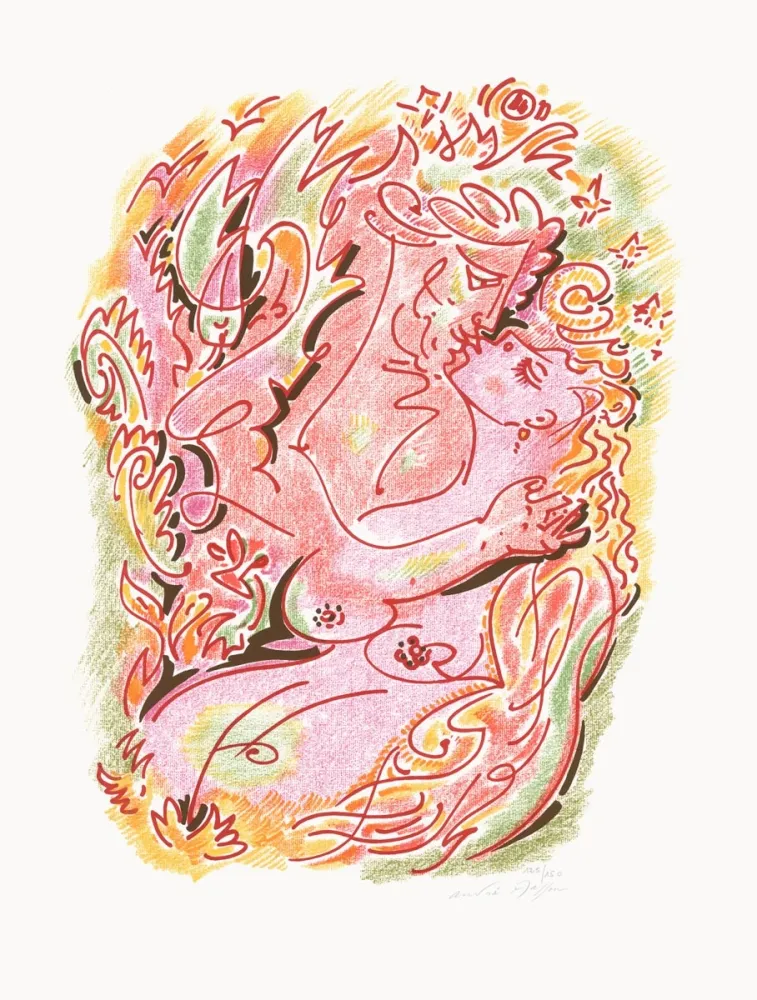 リトグラフ Masson - Sonnets Louise Labé