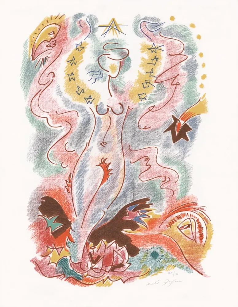 リトグラフ Masson - Sonnets Louise Labé