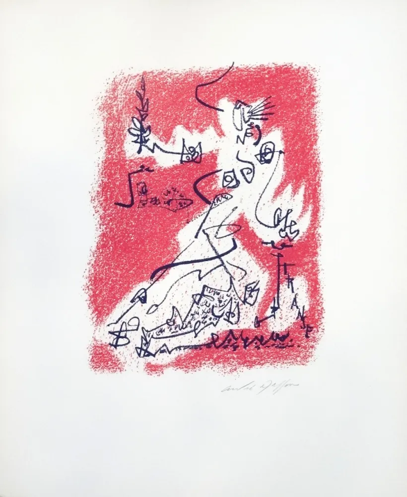 リトグラフ Masson - Souvenirs et portraits d’artistes