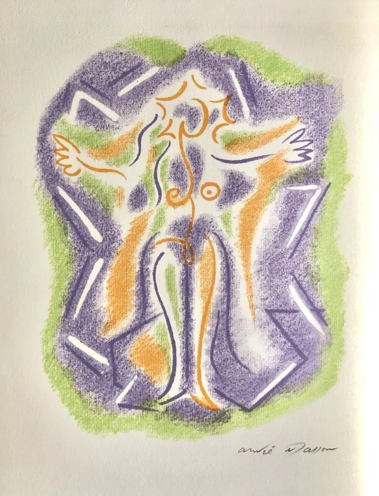 リトグラフ Masson - Une étoile de craie