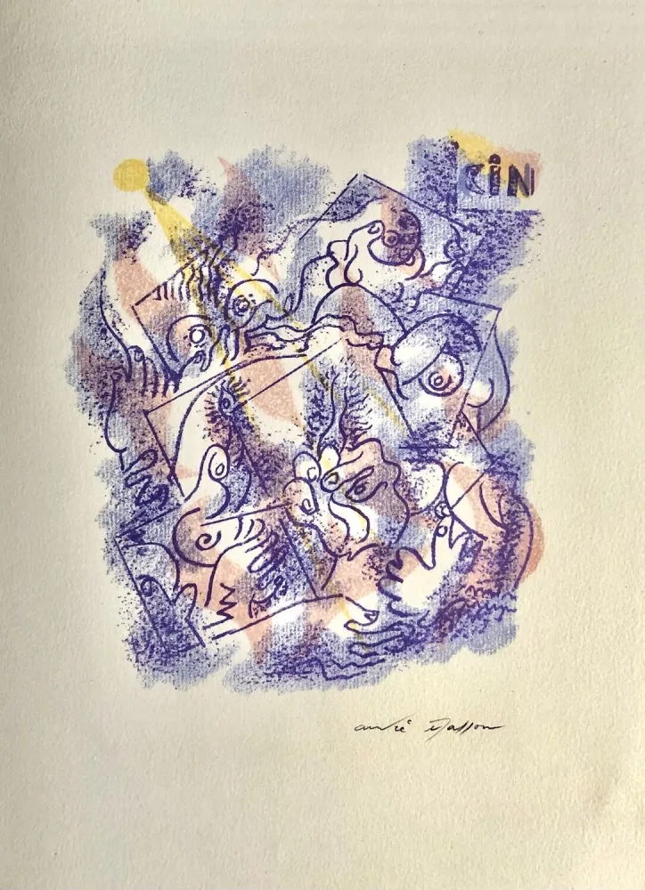 リトグラフ Masson - Une étoile de craie