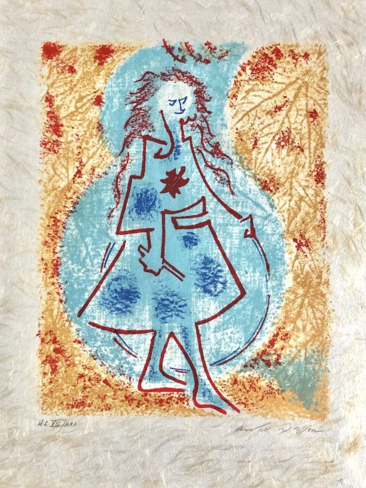 リトグラフ Masson - Une étoile de craie