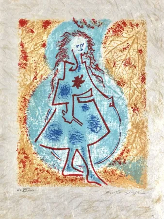 リトグラフ Masson - Une étoile de craie