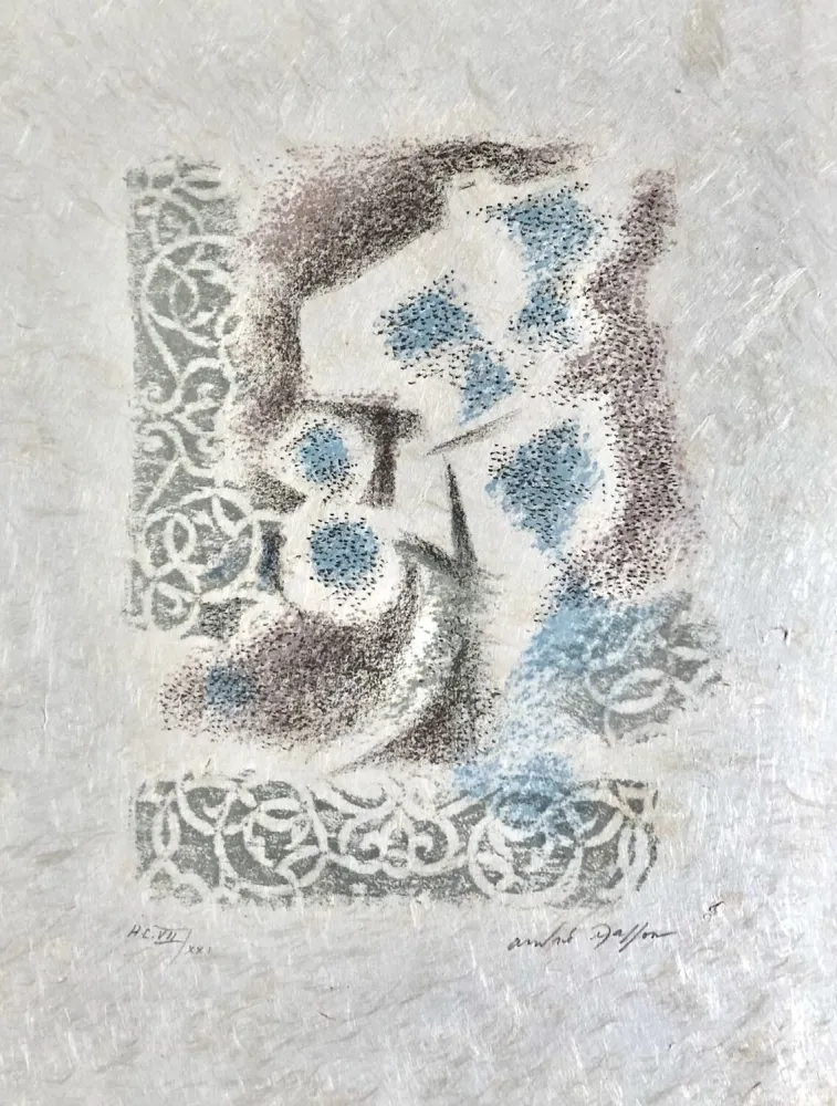 リトグラフ Masson - Une étoile de craie