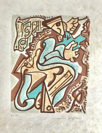 リトグラフ Masson - Une étoile de craie