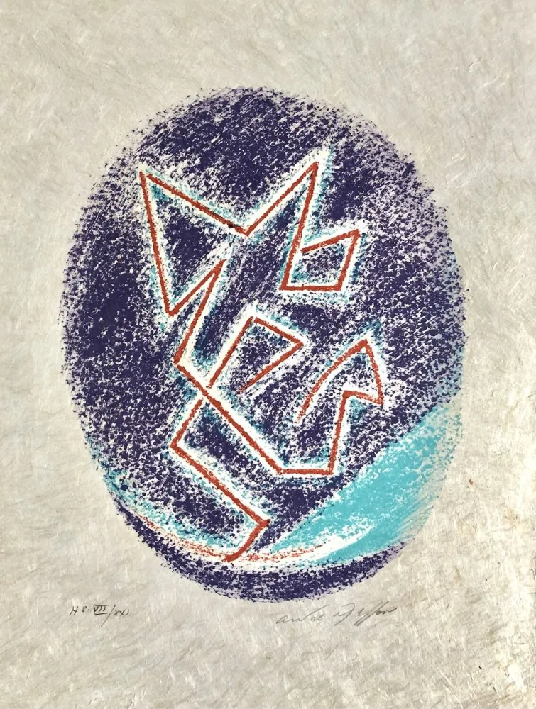 リトグラフ Masson - Une étoile de craie