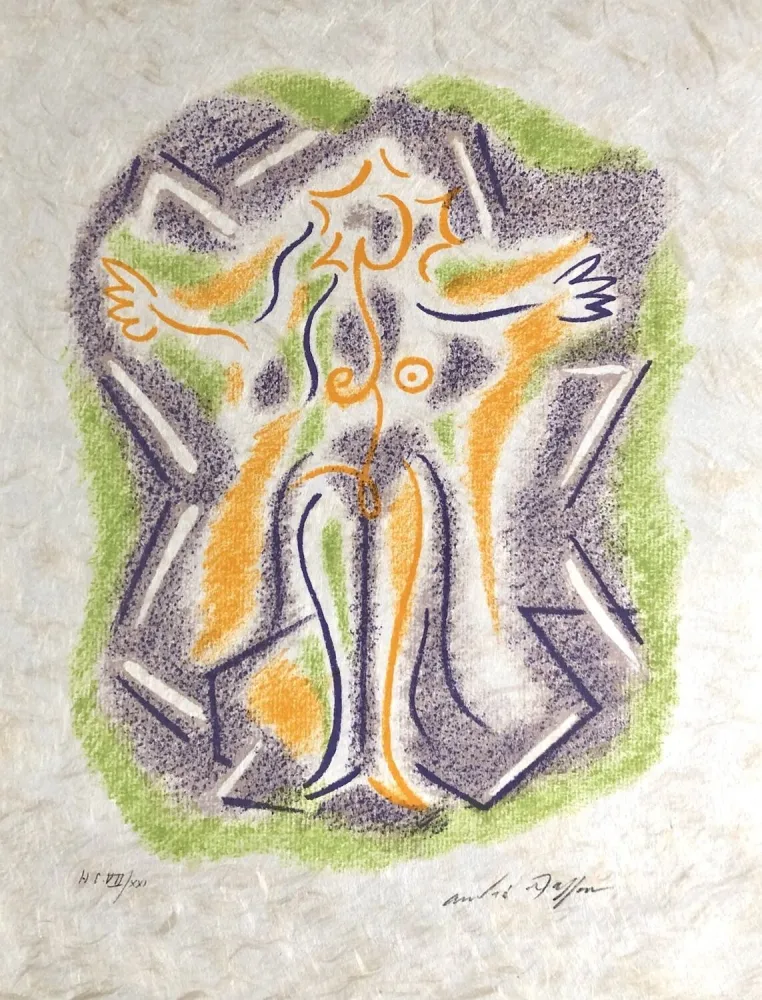 リトグラフ Masson - Une étoile de craie