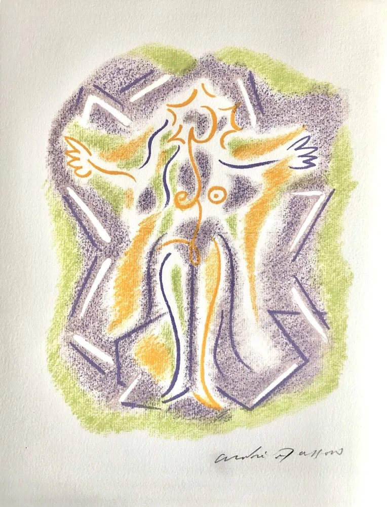 リトグラフ Masson - Une étoile de craie