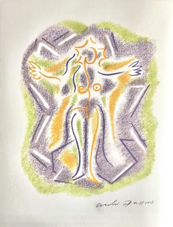 リトグラフ Masson - Une étoile de craie