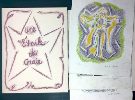 挿絵入り本 Masson - UNE ÉTOILE DE CRAIE. Seize lithographies originales signées d'André Masson