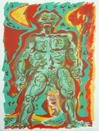 リトグラフ Masson - Variation sur l’imaginaire