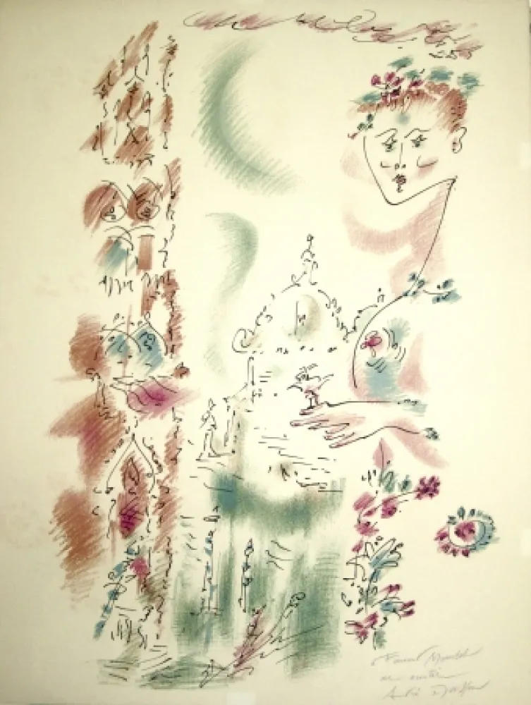 リトグラフ Masson - Venise en fleurs