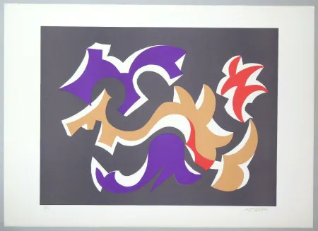 リトグラフ Mastroianni  - Composizione