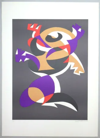 リトグラフ Mastroianni  - Composizione