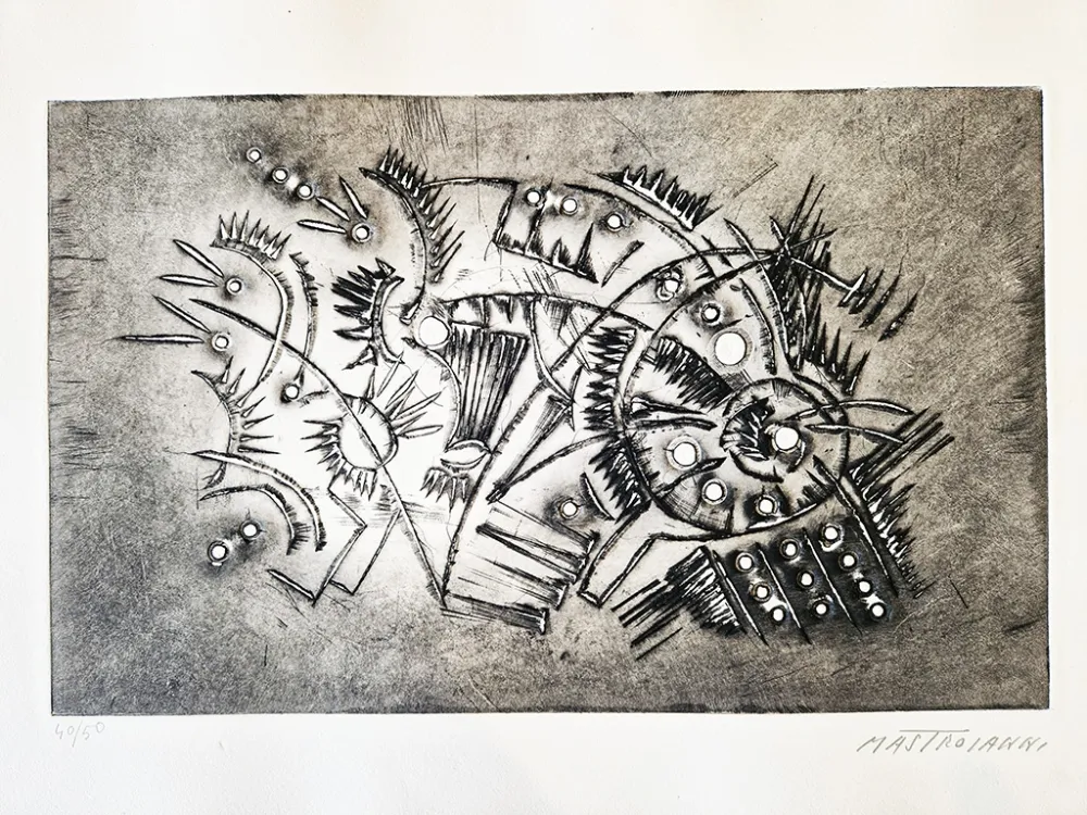 エッチング Mastroianni  - Senza titolo