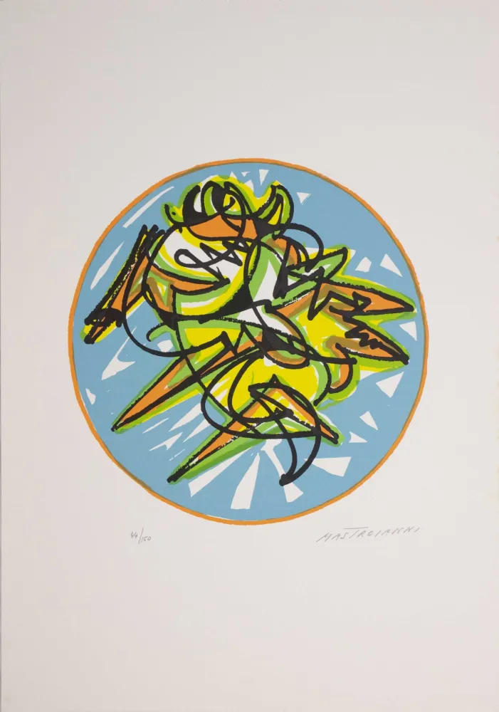 シルクスクリーン Mastroianni  - Trinità