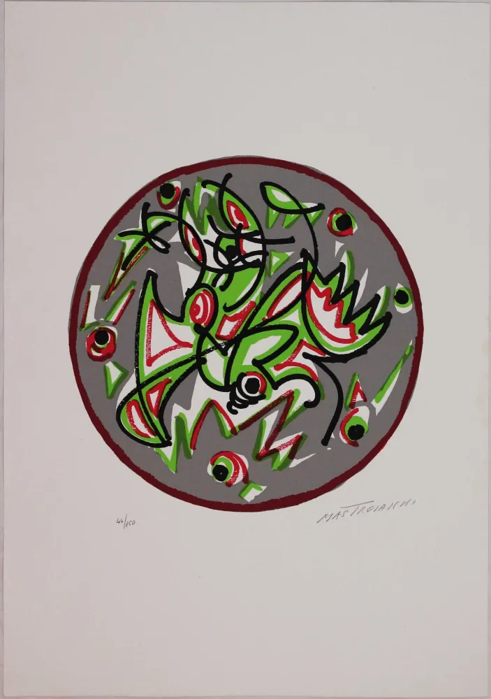 シルクスクリーン Mastroianni  - Trinità