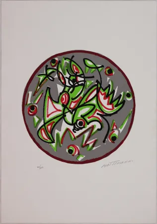 シルクスクリーン Mastroianni  - Trinità