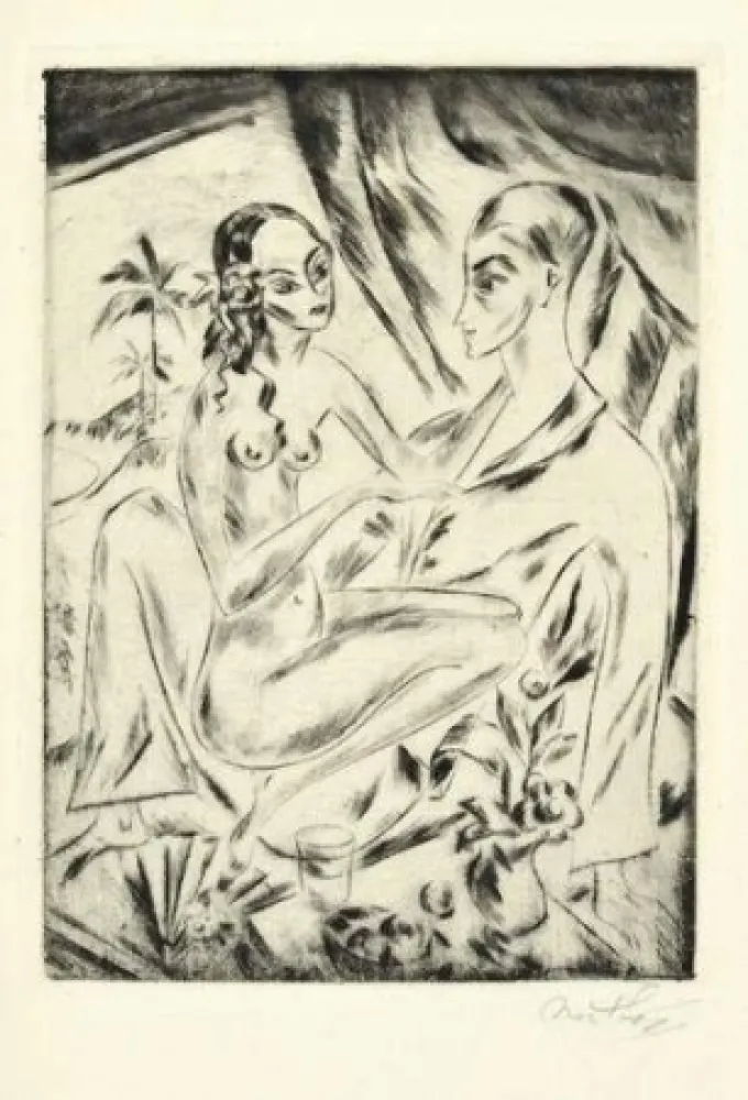 彫版 Mathey - Sechs Radierungen zu Hans Bethge's Satuila