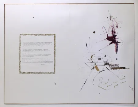 技術的なありません Mathieu - Composition pour Jean Cocteau, 1er mai 1960. Dessin