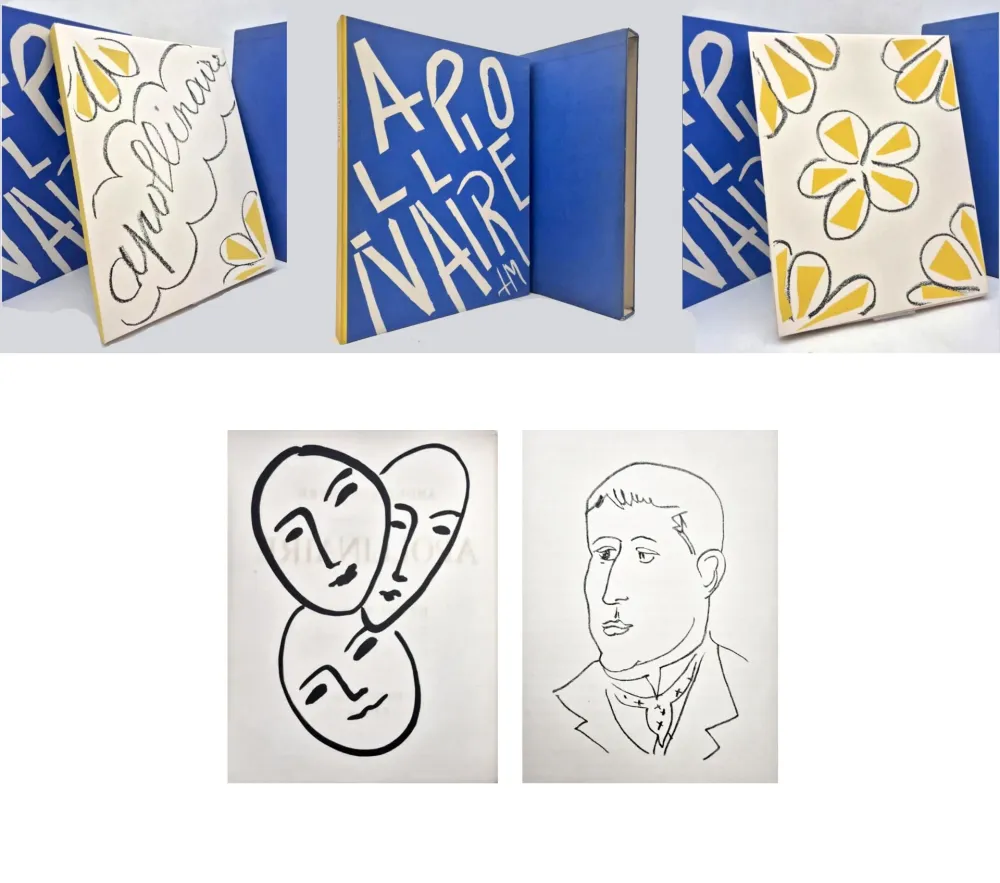 挿絵入り本 Matisse - A. Rouveyre. APOLLINAIRE. Papiers découpés et lithographies de Matisse (1952)