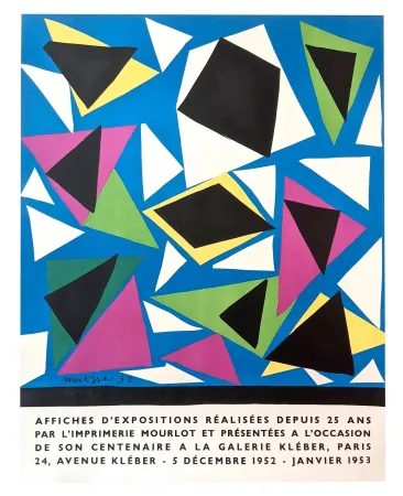 リトグラフ Matisse - Affiches d'expositions pour le centenaire Mourlot