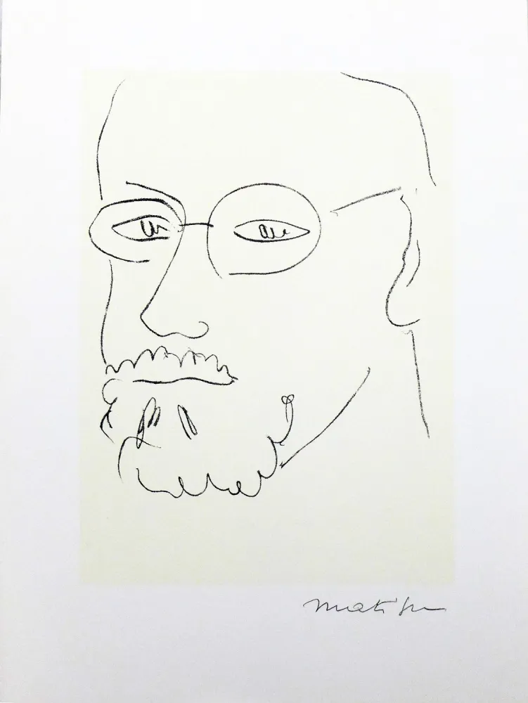 掲示 Matisse (After) - Autoportrait de trois quarts